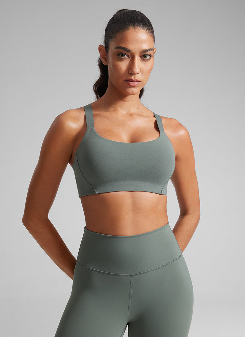 Butterlift Scoop Neck Padded Bras Adjustable Straps