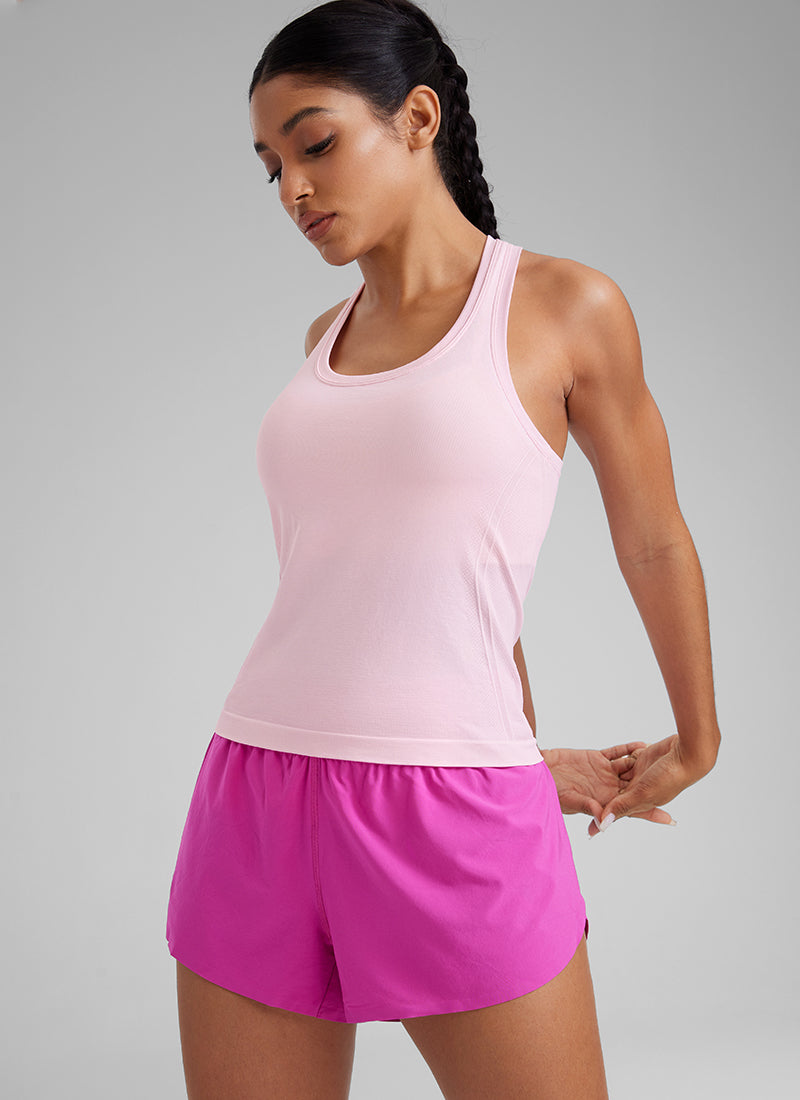Seamless Scoop Neck Tanks Racerback