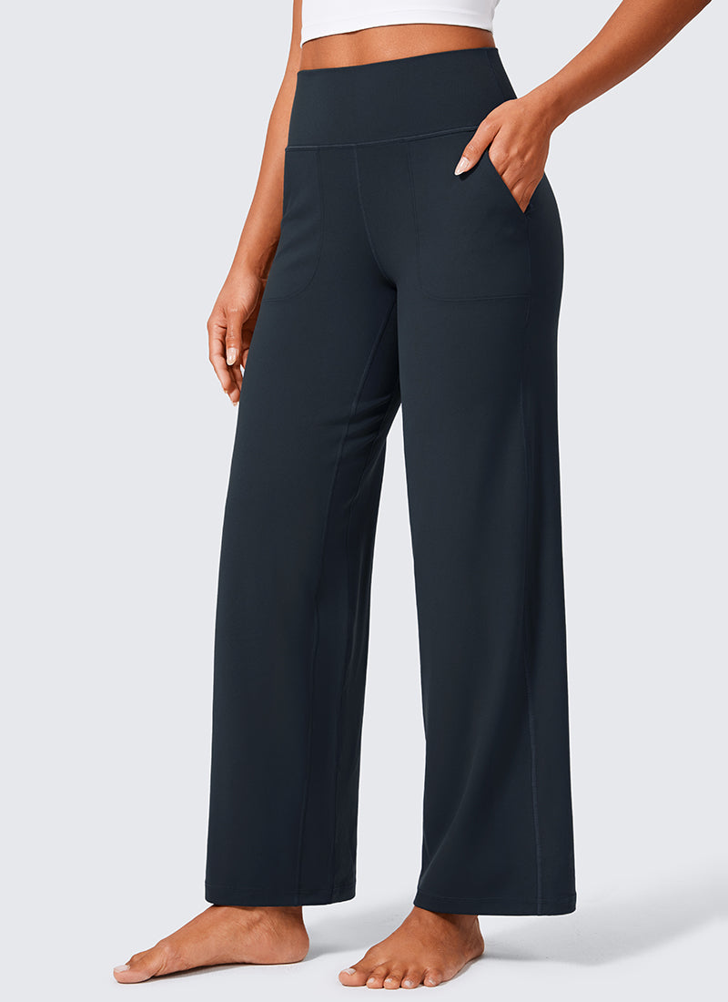Butterlift® High Waisted Wide Leg Pants with Pockets 29"