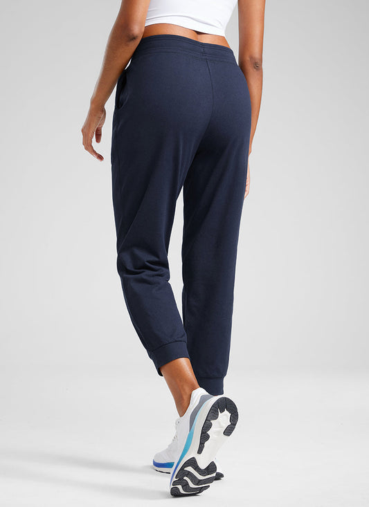 Soft Stretchy Capri Joggers 25'' with Pockets
