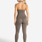 Allure Halter Built-in Bra Vest - Taupe
