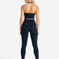 Allure Halter Built-in Bra Crop Top - Dark Navy