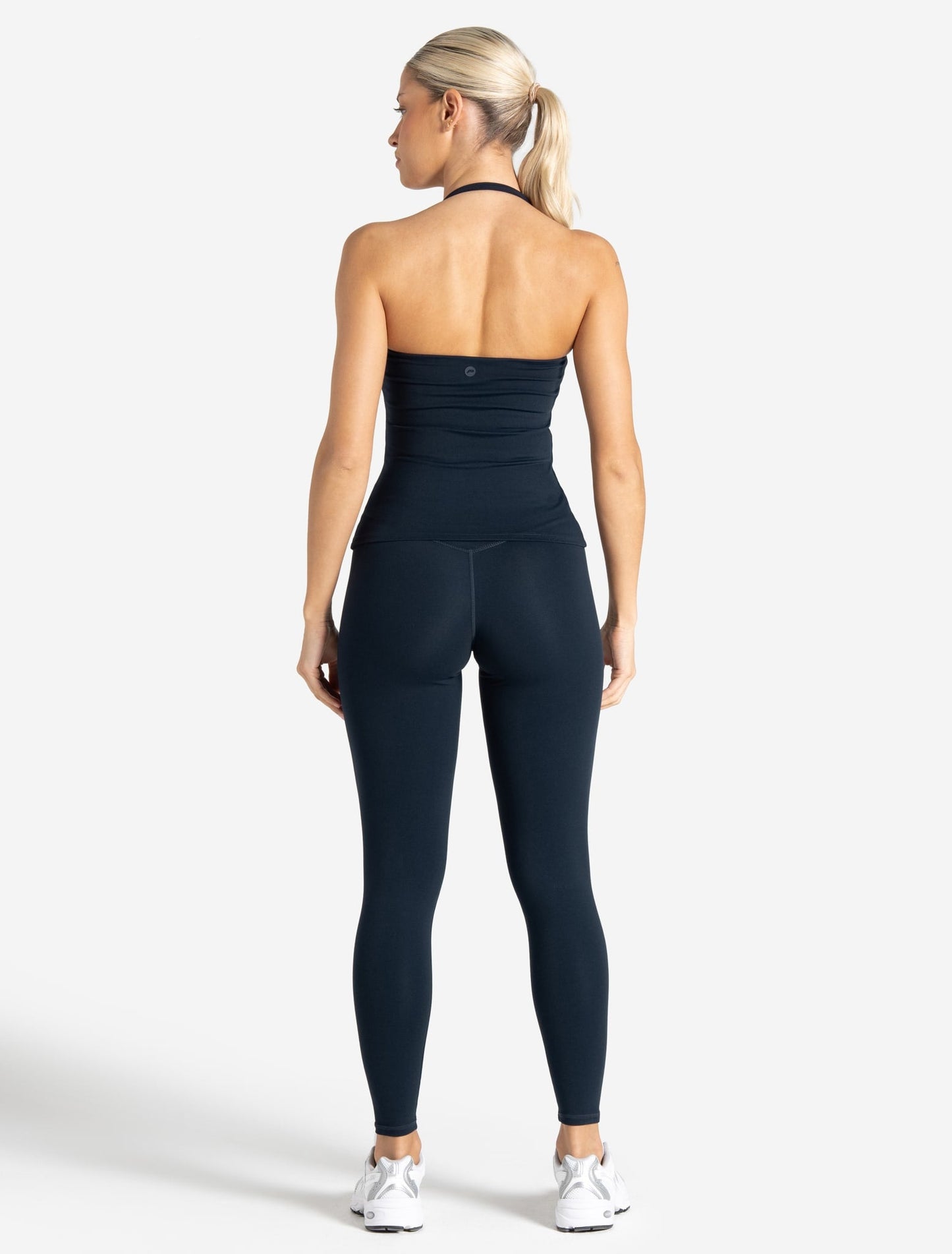 Allure Halter Built-in Bra Vest - Dark Navy