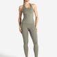 Allure Halter Built-in Bra Vest - Dusky Sage