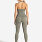 Allure Halter Built-in Bra Vest - Dusky Sage