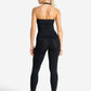 Allure Halter Built-in Bra Vest - Black