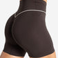 Sculpt Seamless Scrunch Shorts - Espresso/Marshmallow