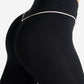 Sculpt Seamless Scrunch Leggings - Black/Marshmallow