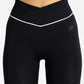 Sculpt Seamless Scrunch Leggings - Black/Marshmallow