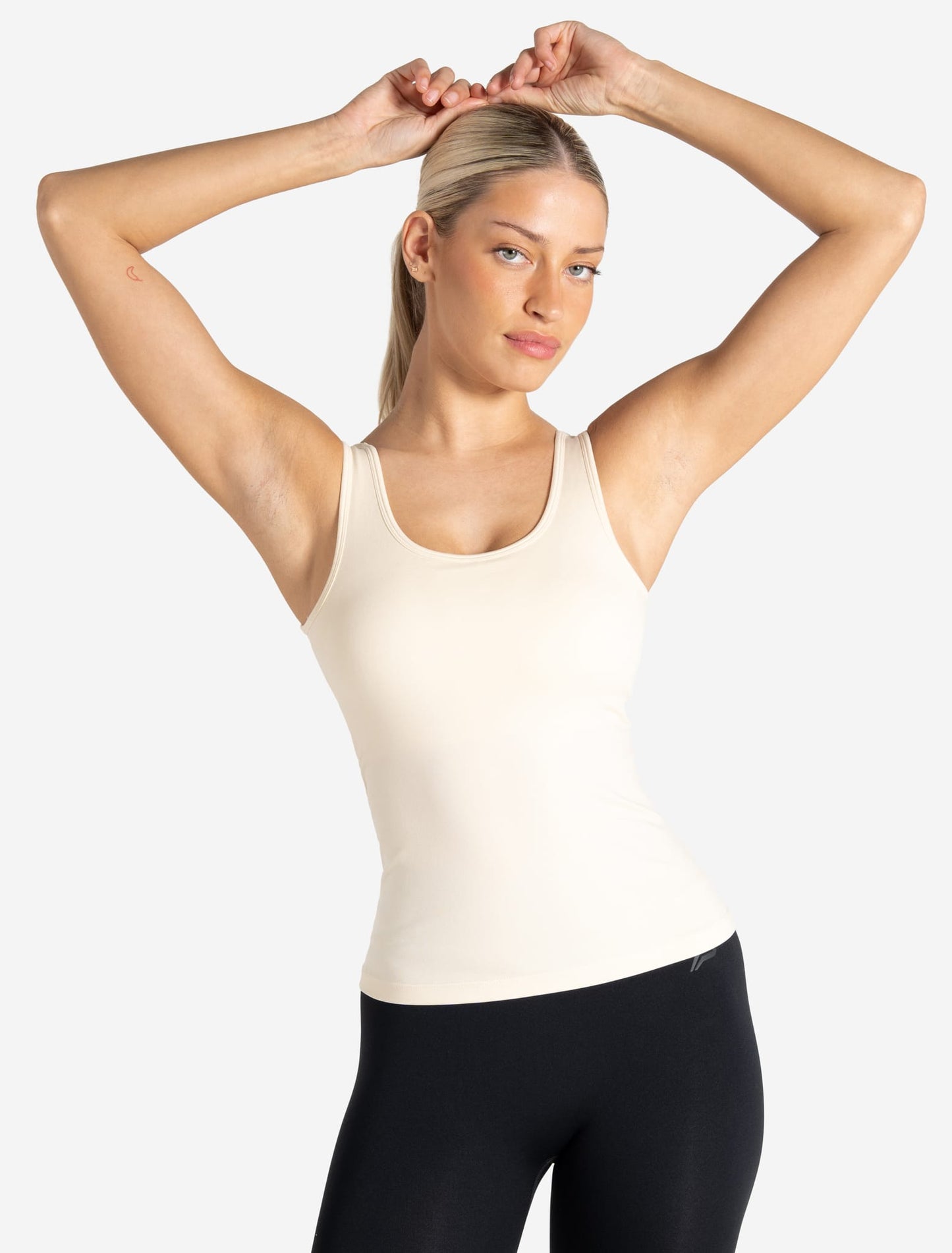 Sculpt Seamless Built-In Bra Vest - Marshmallow