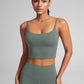 Butterlift Scoop Neck Cropped Build-in Bra Tanks