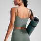 Butterlift Scoop Neck Cropped Build-in Bra Tanks