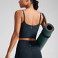 Butterlift Scoop Neck Cropped Build-in Bra Tanks