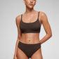 Softhold Double Lined Scoop Neck Bralettes Adjustable