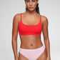Softhold Double Lined Scoop Neck Bralettes Adjustable