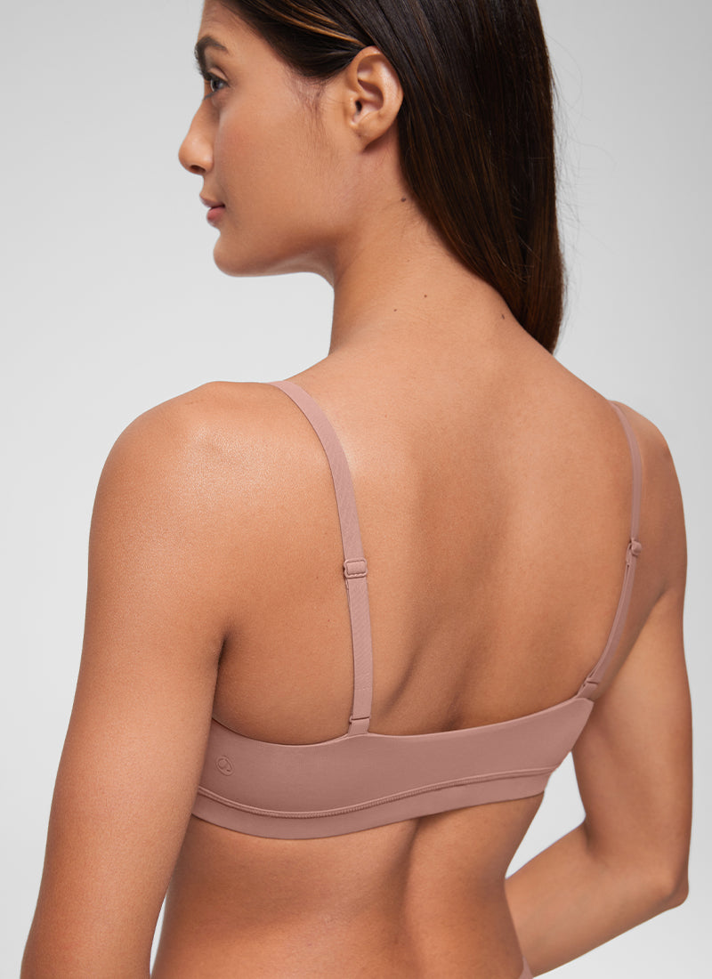 Softhold Double Lined Scoop Neck Bralettes Adjustable