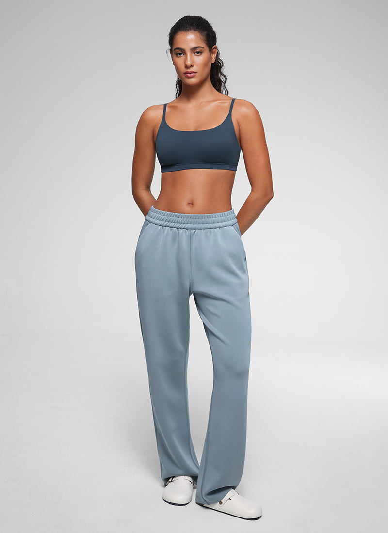Softhold Double Lined Scoop Neck Bralettes Adjustable