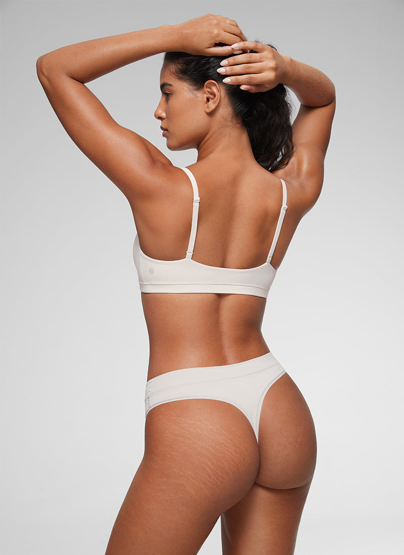 Softhold Double Lined Triangle Bralette Adjustable