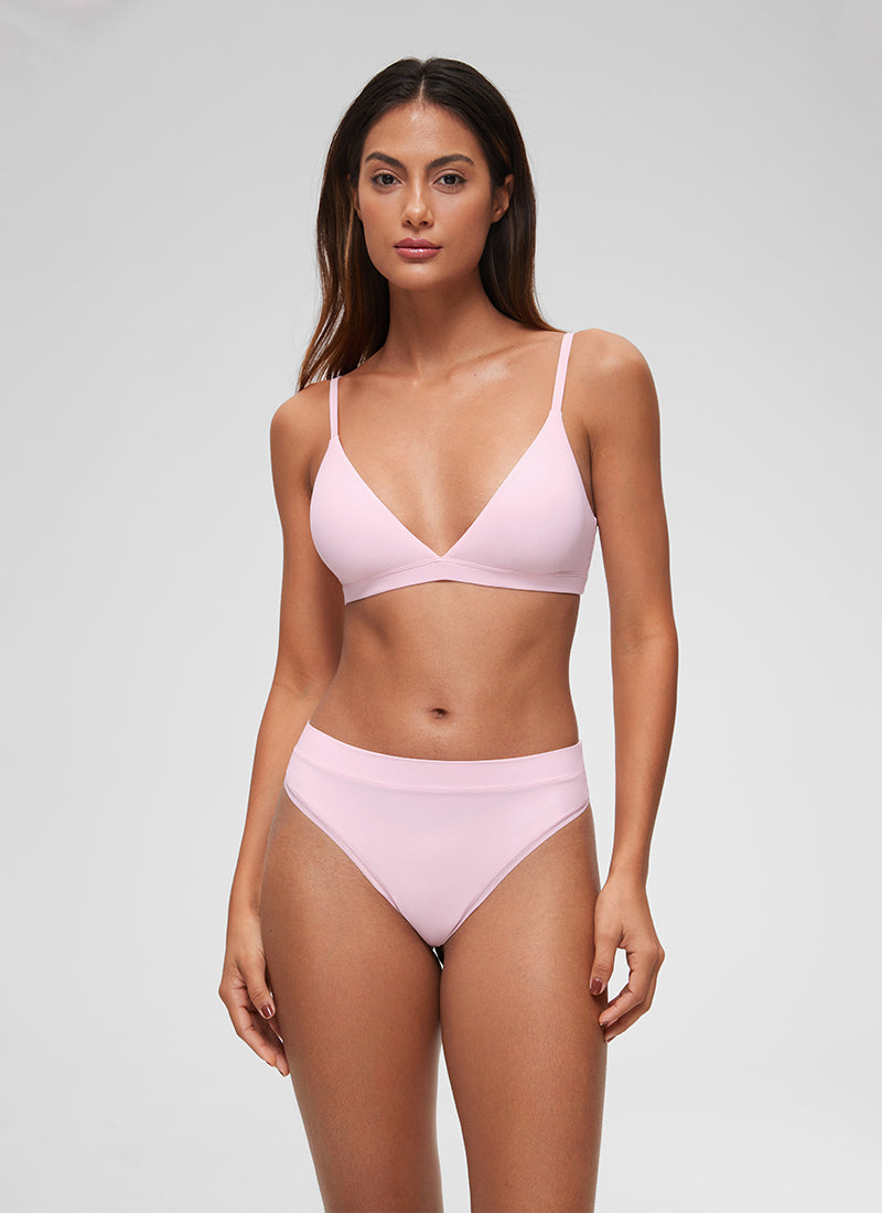 Softhold Double Lined Triangle Bralette Adjustable