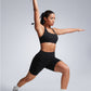 Butterbreeze Square Neck Sports Bras Criss Cross Back