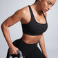 Butterbreeze Square Neck Sports Bras Criss Cross Back