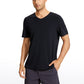 Pima Cotton Short Sleeve V Neck