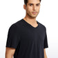 Pima Cotton Short Sleeve V Neck