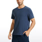Pima Cotton Short Sleeve Round Neck