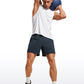 Feathery-Fit 2 in 1 Athletic Shorts 5''- with Pockets