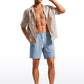 Feathery-Fit Swim Trunks 7'' with Zipper Pockets
