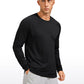 Lightweight Rounded Scallop Bottom Long Sleeves