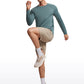 Lightweight Rounded Scallop Bottom Long Sleeves