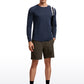 Lightweight Rounded Scallop Bottom Long Sleeves