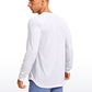 Lightweight Rounded Scallop Bottom Long Sleeves