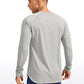 Lightweight Rounded Scallop Bottom Long Sleeves