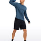 Lightweight Rounded Scallop Bottom Long Sleeves