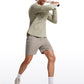 Lightweight Rounded Scallop Bottom Long Sleeves