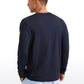 Soft Stretchy Crewneck Long Sleeve Shirts
