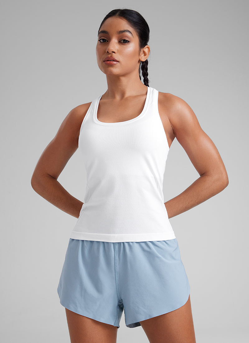 Seamless Scoop Neck Tanks Racerback