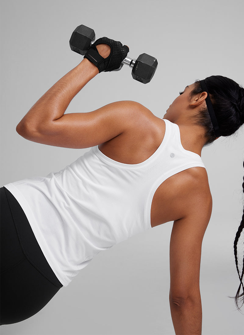 Seamless Scoop Neck Tanks Racerback
