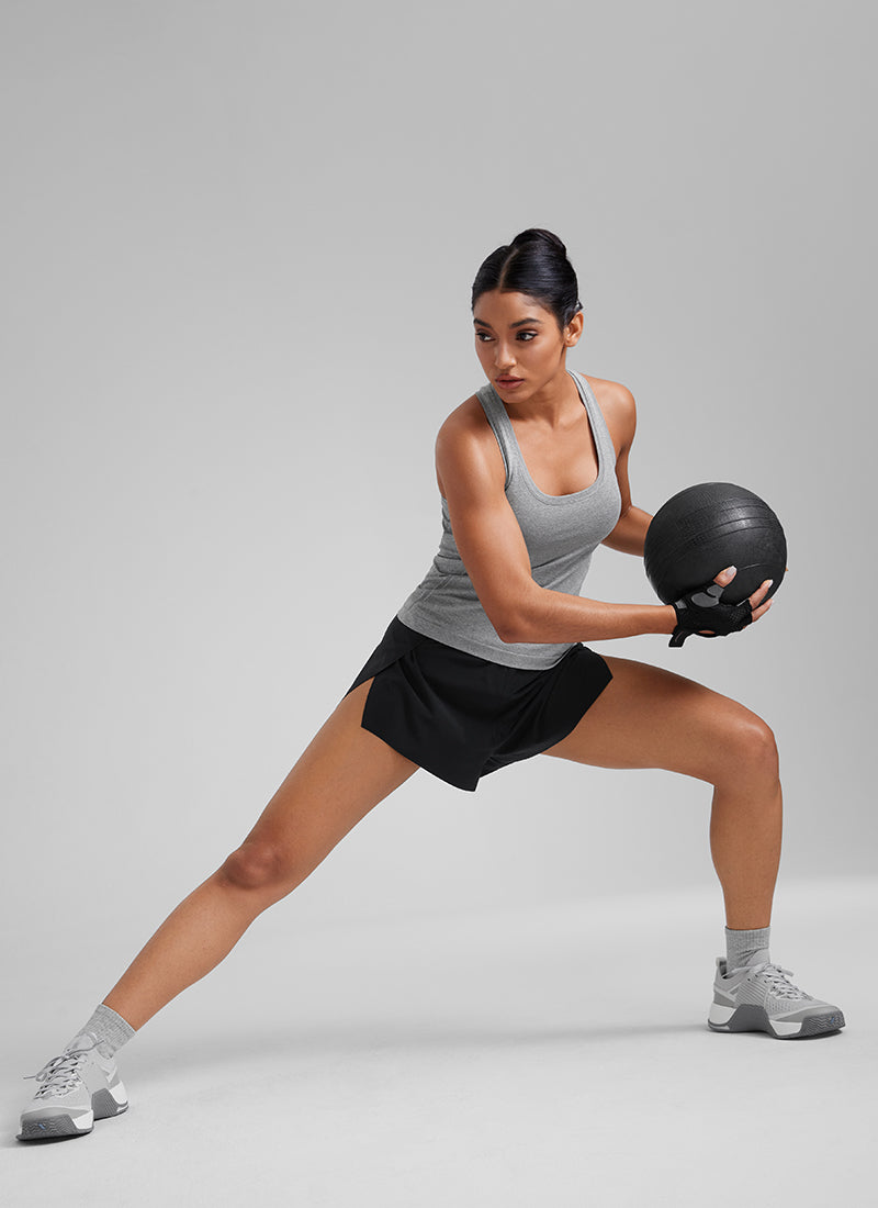 Seamless Scoop Neck Tanks Racerback