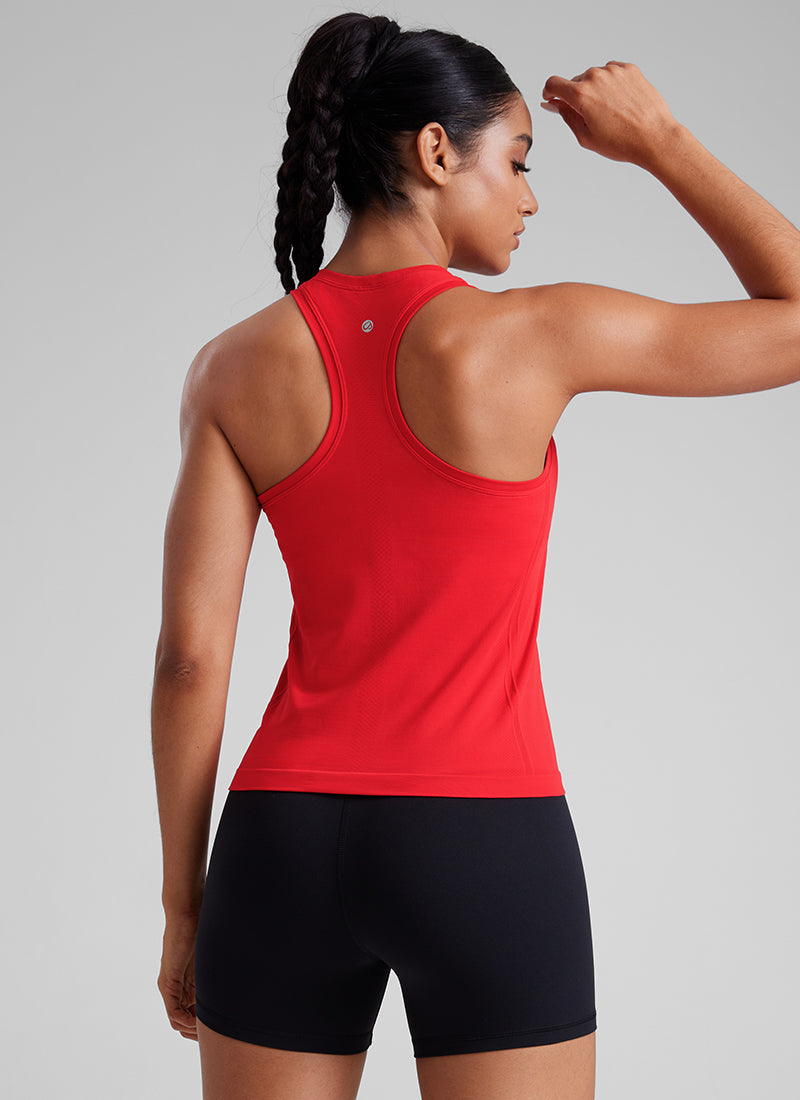 Seamless Scoop Neck Tanks Racerback