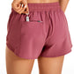 Feathery-Fit Mid-Rise Lined Shorts with Drawstring 2.5''