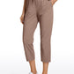 Stretch Cropped Pants with Pockets 23''