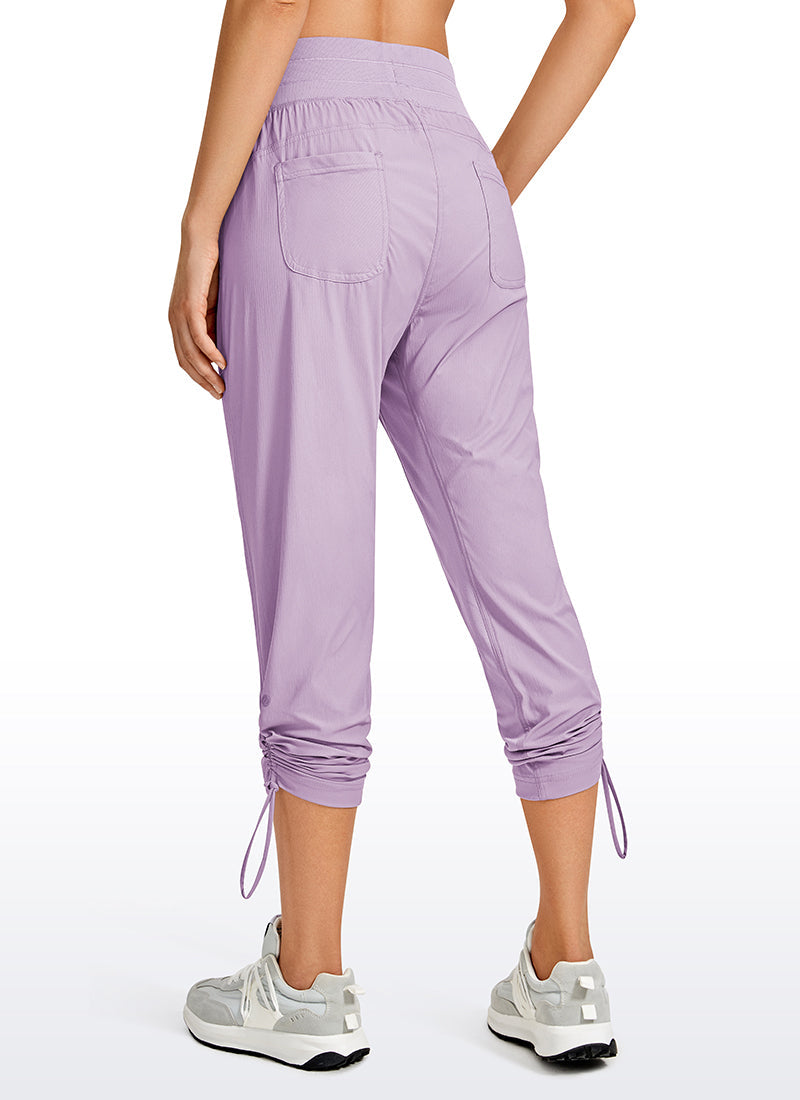 Striped Pants with Pockets 25''- Cinched Leg