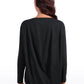 Butterluxe-Light Hip Length Back Hem Long Sleeves
