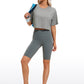 Lightweight Short Sleeves Cropped