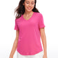 Pima Cotton Yoga Short Sleeves V-Neck