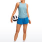 Pima Cotton High Neck Tank Split Open Back