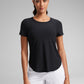 Cloudweight Crewneck Short Sleeve Shirts Side Slit